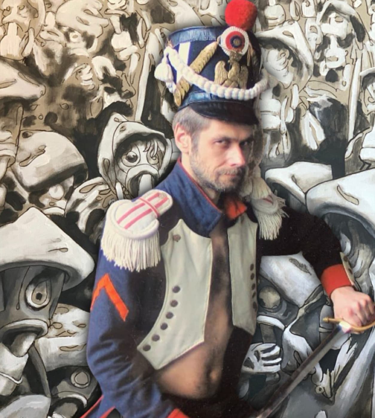 Purgatorio large-scale paintings installed at Jūrmala City Museum