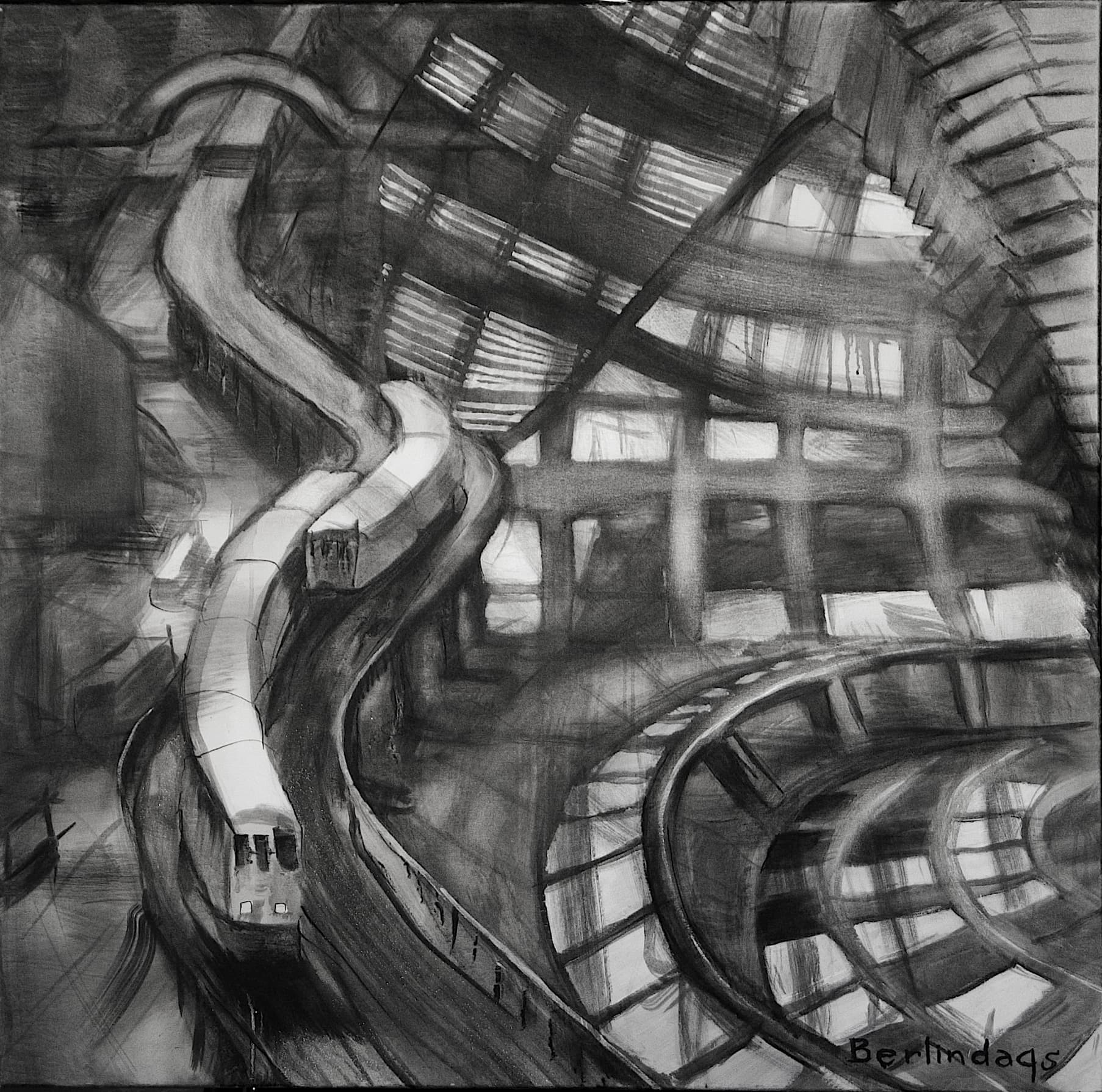 REICHSTAG, BERLIN oil/canvas