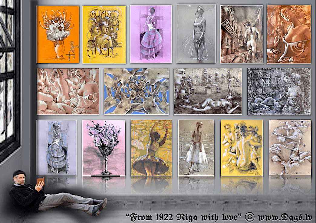 FROM 1922 RIGA WITH LOVE (16 drawings)