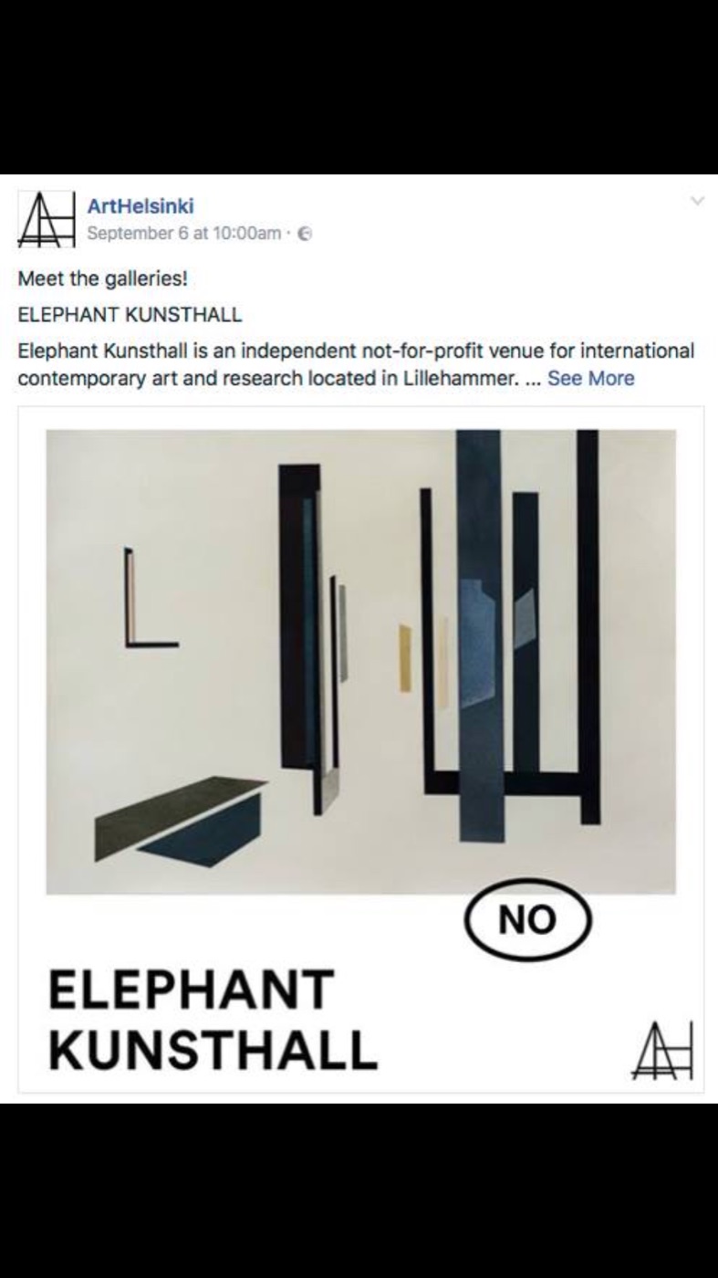 Ekspozīcijas kopskats starptautiskajā gadatirgū ART HELSINKI