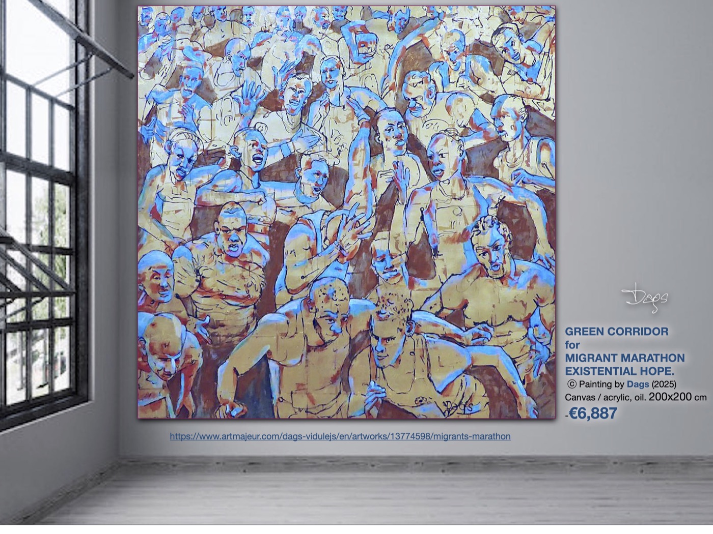 Antropomorfo triptihu kontrapunkta izkārtojums MC2 / Happy Art Museum pastāvīgajā ekspozīcijā